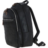 Leather  Backpack Black: 4555 TFC