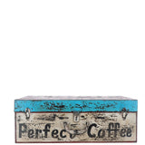 Hand Painted Iron Trunk Coffee: 532-1