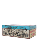 Hand Painted Iron Trunk Coffee: 532-1