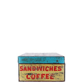Hand Painted Iron Trunk Coffee: 532-1