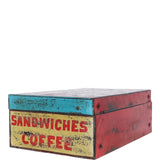 Hand Painted Iron Trunk Coffee: 532-1
