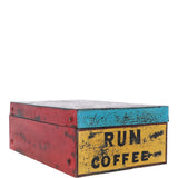 Hand Painted Iron Trunk Coffee: 532-1