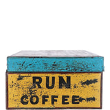 Hand Painted Iron Trunk Coffee: 532-1