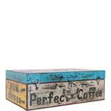 Hand Painted Iron Trunk Coffee: 532-1