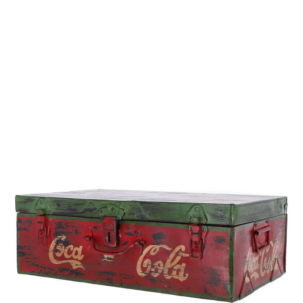 Hand Painted Iron Trunk Cola: 532-4