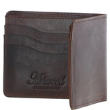 Luxury Slim 3 Card Leather Wallet Brandy :  5991