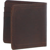 Luxury Slim 3 Card Leather Wallet Brandy :  5991