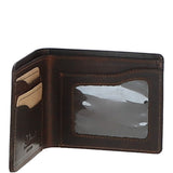 Luxury Slim 3 Card Leather Wallet Copper Brown :  5991