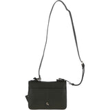 Ashwood Leather and Suede Small Cross Body Bag Green: 62955