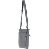 XSpirit' Leather Crossbody Bag Charcoal Grey: 63033/CB4