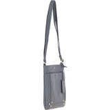 XSpirit' Leather Crossbody Bag Charcoal Grey: 63033/CB4