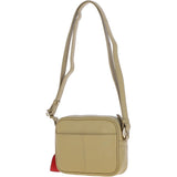 Ashwood Zip Top Leather Cross Body Bag Fennel Seed: 63594