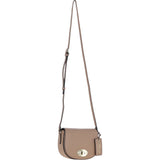 Real Leather Saddle Crossbody Bag Parafin: 63753