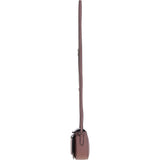 Real Leather Saddle Crossbody Bag Rose: 63753