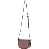 Real Leather Saddle Crossbody Bag Rose: 63753
