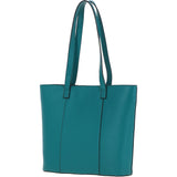 Real Leather Tote Bag Deep Lake: 63754