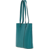 Real Leather Tote Bag Deep Lake: 63754