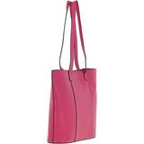 Real Leather Tote Bag Rasberry Sorbet: 63754