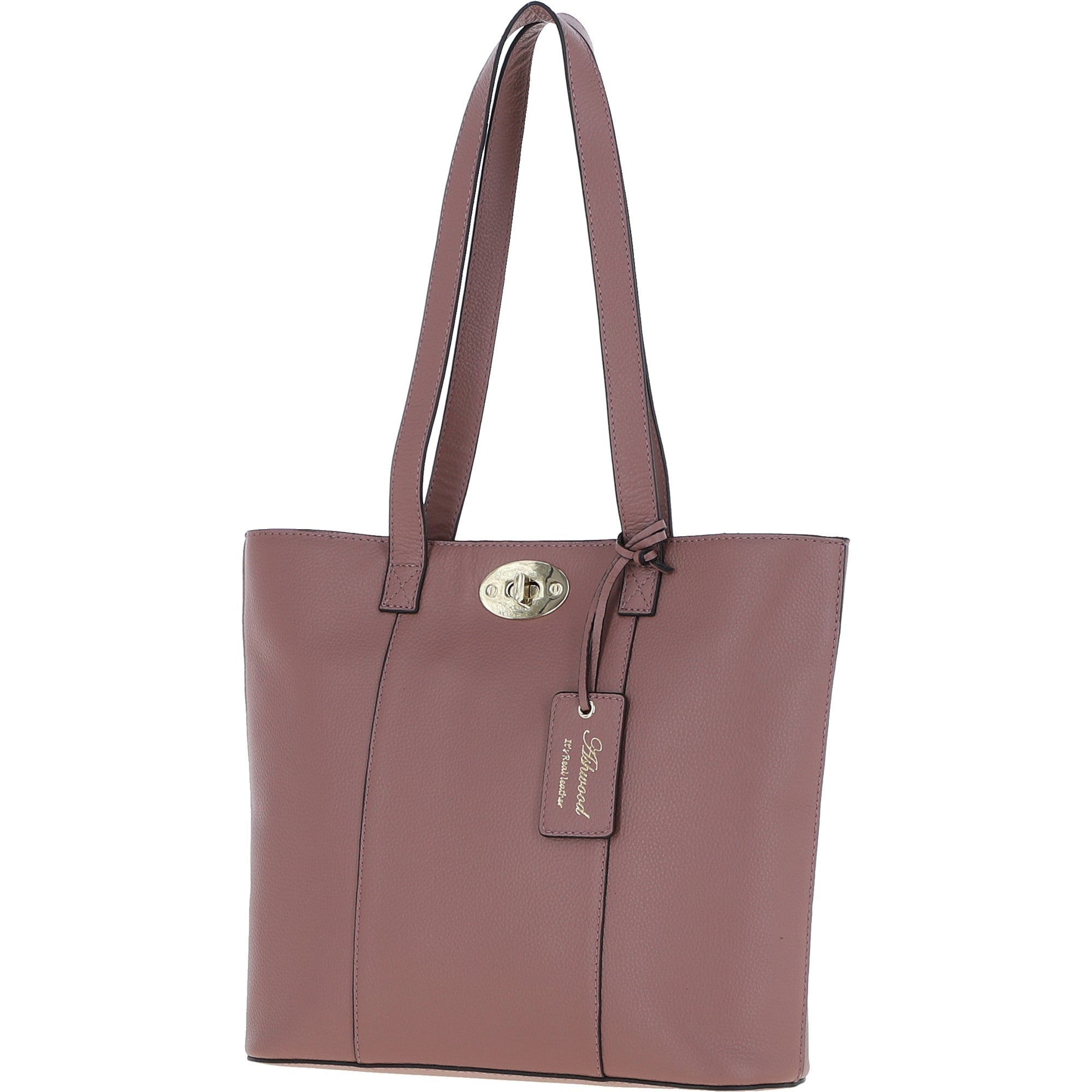 Real Leather Tote Bag Rose: 63754