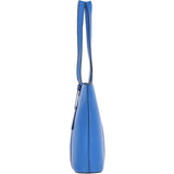 Real Leather Tote Bag Sodalite Blue: 63754