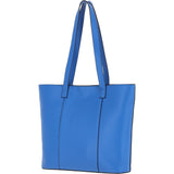 Real Leather Tote Bag Sodalite Blue: 63754