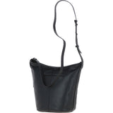 Women's Leather Shoulder Handbag Black: 63790