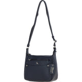 Ashwood Real Leather Top Zip Crossbody Bag Cotwold Navy : 63931