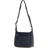 Ashwood Real Leather Top Zip Crossbody Bag Cotwold Navy : 63931