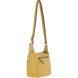Ashwood Real Leather Top Zip Crossbody Bag Ochre Yellow : 63931