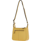 Ashwood Real Leather Top Zip Crossbody Bag Ochre Yellow : 63931