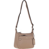 Ashwood Real Leather Top Zip Crossbody Bag Parafin: 63931