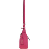 Ashwood Real Leather Top Zip Crossbody Bag Rasberry Sorbet: 63931