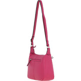 Ashwood Real Leather Top Zip Crossbody Bag Rasberry Sorbet: 63931