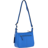 Ashwood Real Leather Top Zip Crossbody Bag Sodalite Blue : 63931