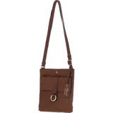 Ashwood Leather Crossbody Bag 2 Tone Tan: 64033