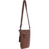 Ashwood Leather Crossbody Bag 2 Tone Tan: 64033