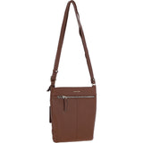 Ashwood Leather Crossbody Bag 2 Tone Tan: 64033