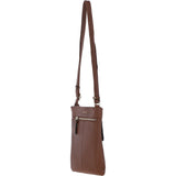 Ashwood Leather Crossbody Bag 2 Tone Tan: 64033