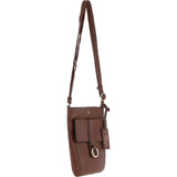 Ashwood Leather Crossbody Bag 2 Tone Tan: 64033