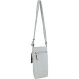 Ashwood Leather Crossbody Bag Ice Grey: 64033