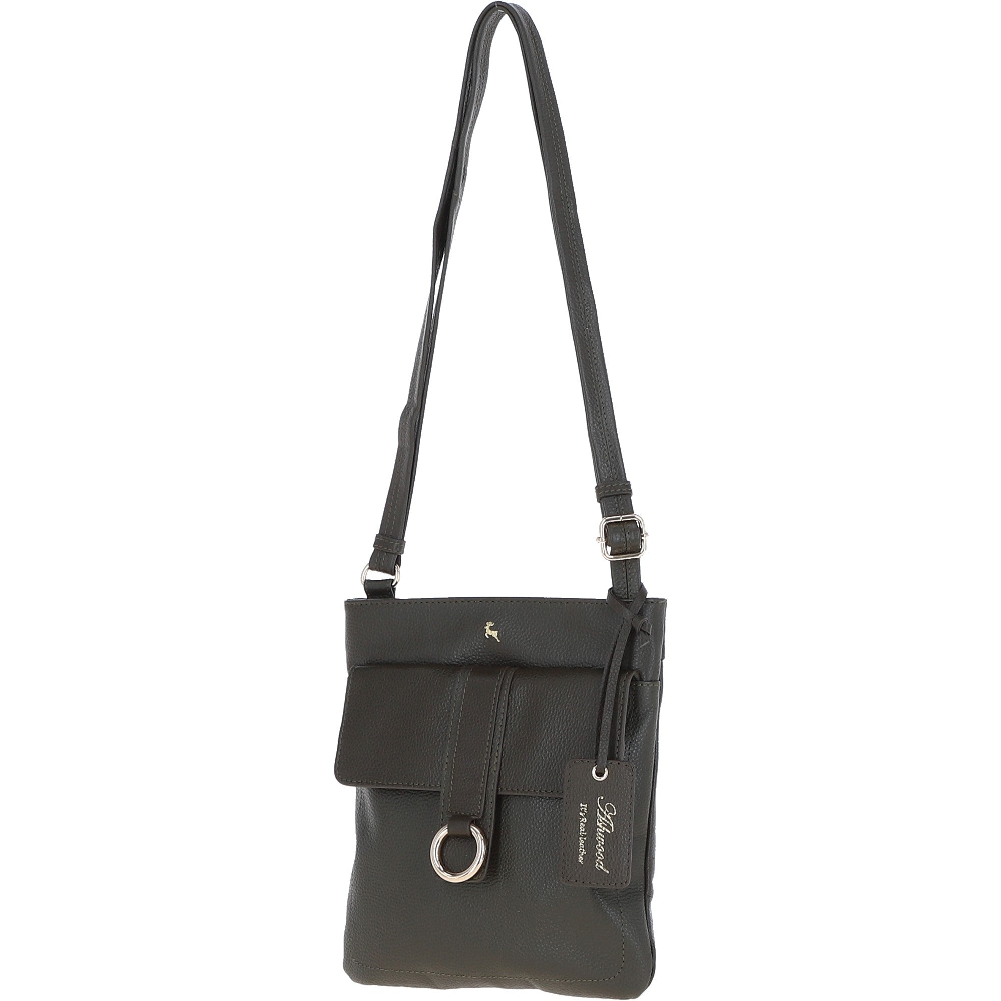 Ashwood Leather Crossbody Bag Khaki: 64033