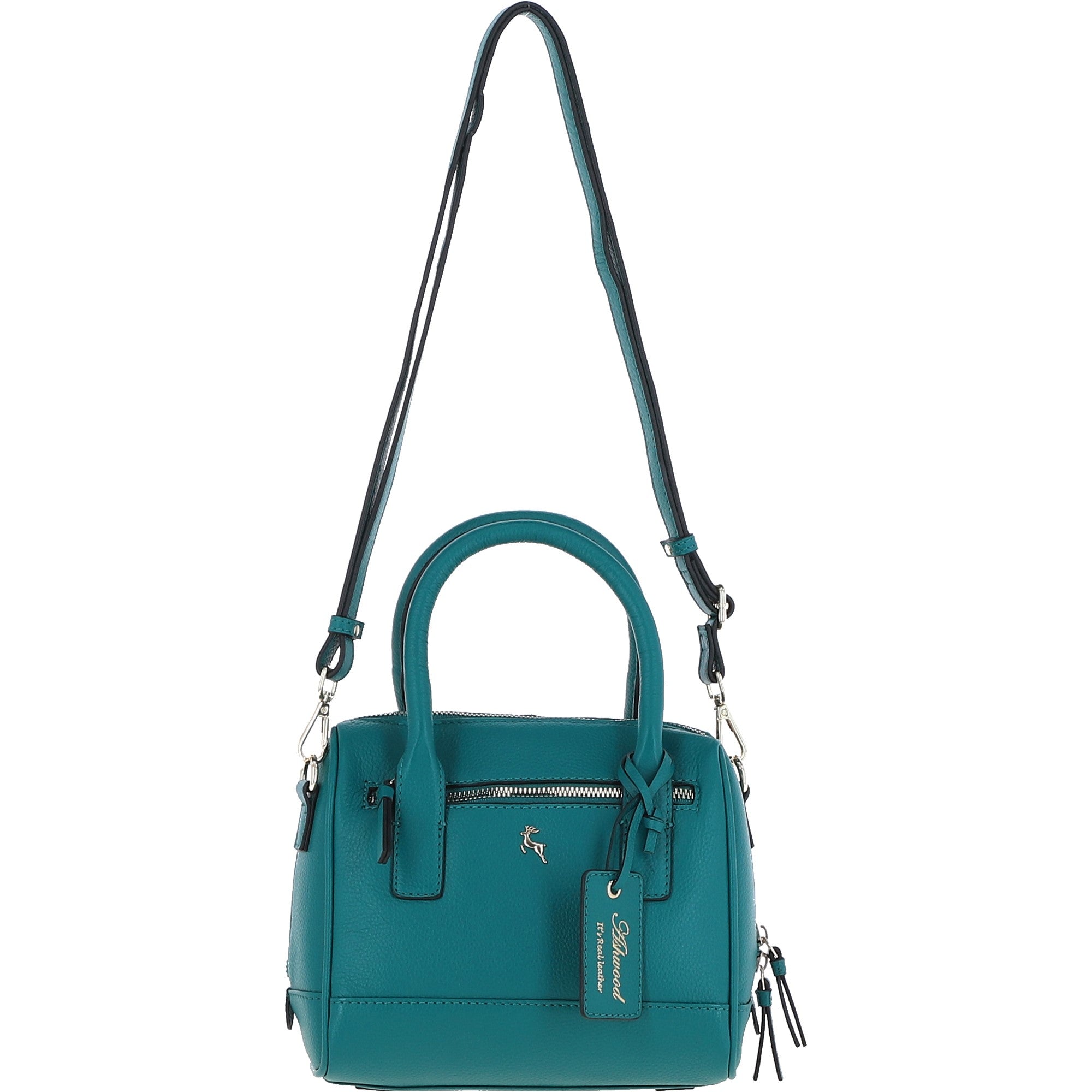 Ashwood Leather Women's Tote Crossbody Bag Deep Lake: 64064