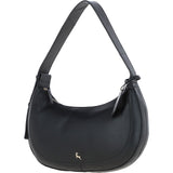 Ashwood Women's Curved Leather Shoulder Bag Black: 64192
