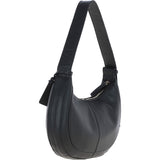 Ashwood Women's Curved Leather Shoulder Bag Black: 64192