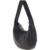 Ashwood Women's Curved Leather Shoulder Bag Black: 64192