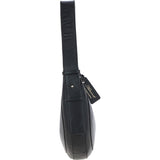 Ashwood Women's Curved Leather Shoulder Bag Black: 64192