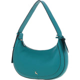 Ashwood Women's Curved Leather Shoulder Bag Deep Lake: 64192