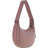 Ashwood Women's Curved Leather Shoulder Bag Rose: 64192