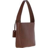 Ashwood Real Leather Hobo Shoulder Bag 2 Tone Tan: 64202