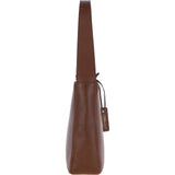 Ashwood Real Leather Hobo Shoulder Bag 2 Tone Tan: 64202
